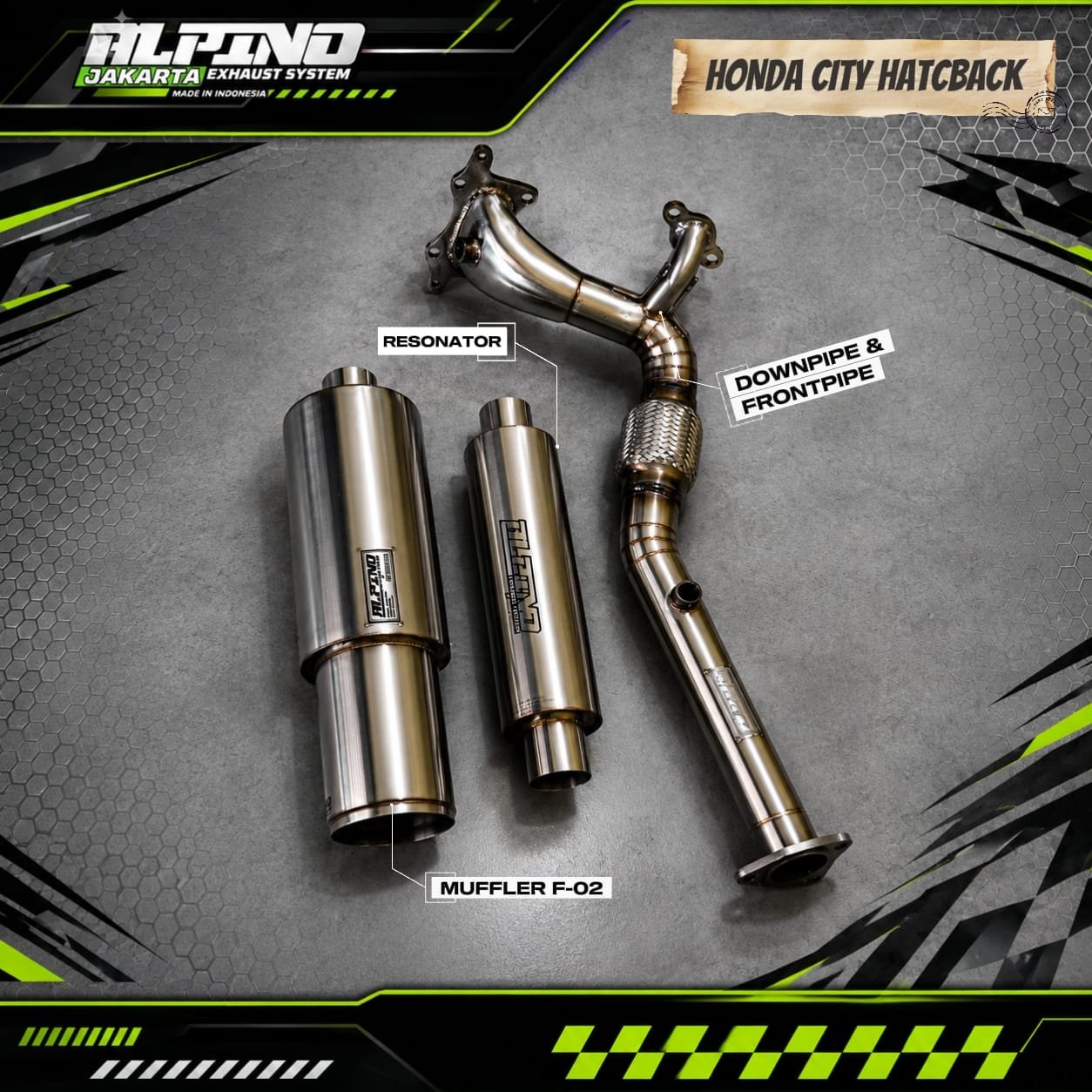 Knalpot Honda city hatback